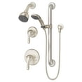 thumbnail image 1 of Origins 2-Handle 1-Spray Shower Trim with 1-Spray Hand Shower in Satin Nickel (Valves Not Included), 1 of 7
