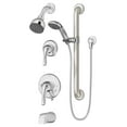 thumbnail image 1 of Origins 2-Handle Tub and 1-Spray Shower Trim with 1-Spray Hand Shower in Polished Chrome (Valves Not Included), 1 of 2