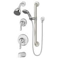 thumbnail image 1 of Origins 2-Handle Tub and 1-Spray Shower Trim with 1-Spray Hand Shower in Polished Chrome (Valves Not Included), 1 of 2