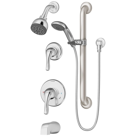 Origins 2-Handle Tub and Shower Faucet with Hand Shower, 1.5 gpm