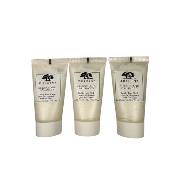 Origins Checks and Balance Frothy Face Wash 1.0 fl. oz / 30 ml Total 3 Pack