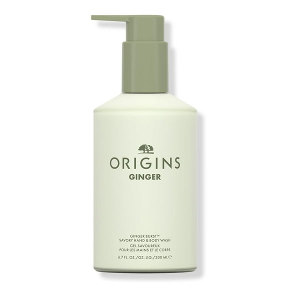 Origins Ginger Burst Savory DPF11Hand & Body Wash | Lathers & Cleanses | With Ginger, 6.7 Fl Oz