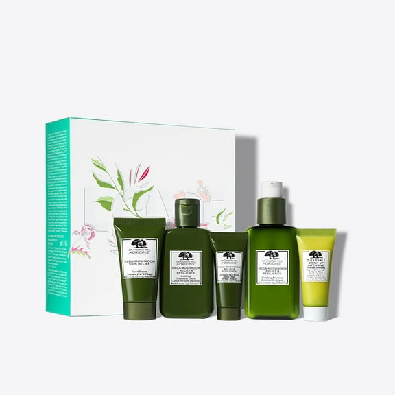 Origins Mega-Mushroom Soothing And Fortifying Regimen Set