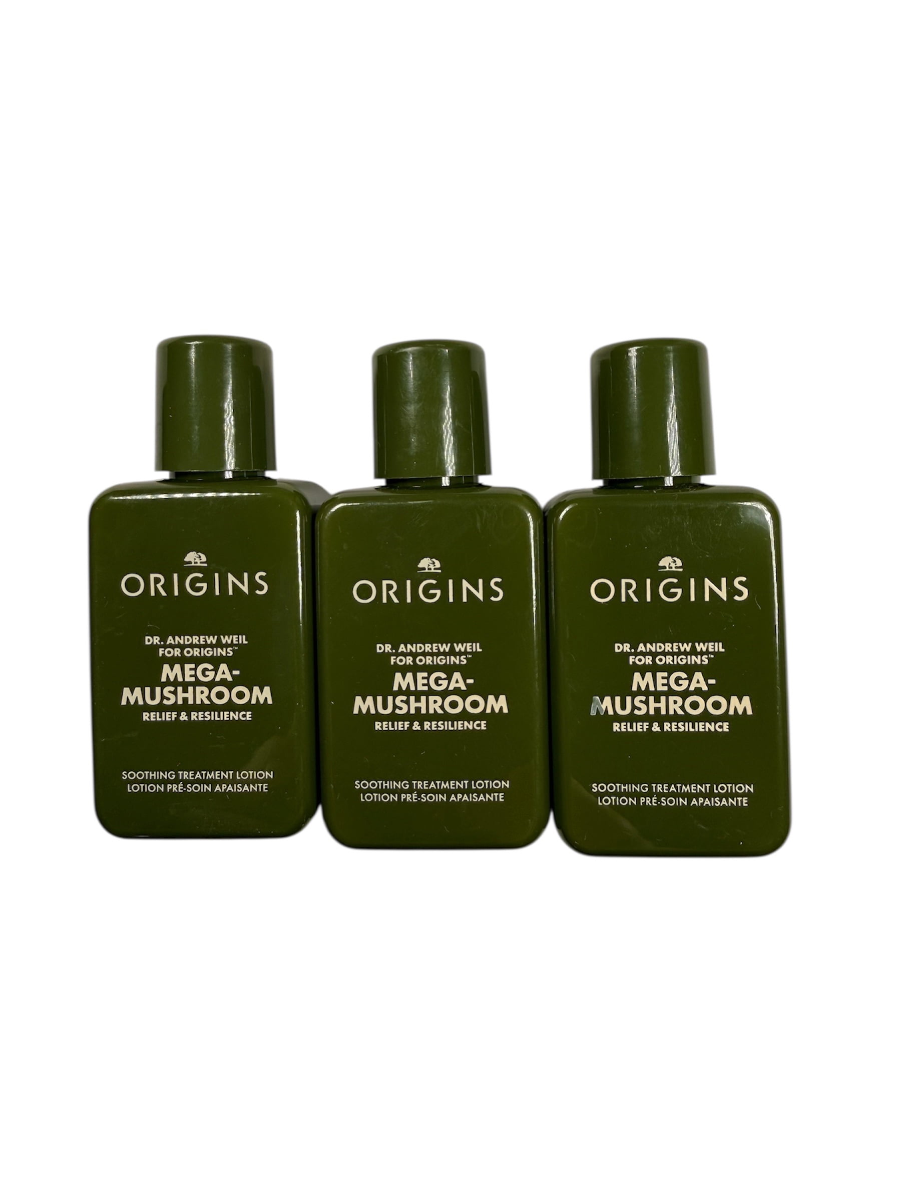 Origins Mega-Mushroom Soothing Treatment Lotion 1.0 fl. oz. 3 Pack 
