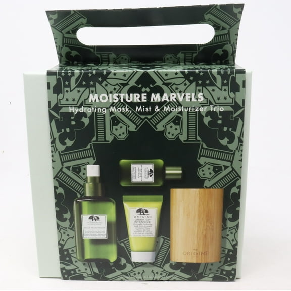 Origins Moisture Marvels Hydrating Mask, Mist & Moisturizer (3pc) Set, 100ml Mist + 30ml Emulsion + 30ml Mask
