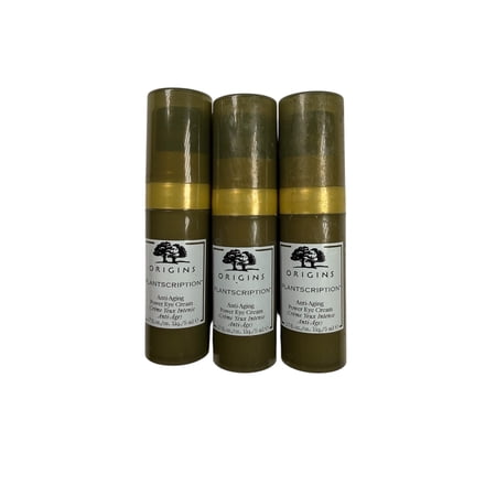 Origins Plantscription Anti-Aging Power Eye Cream 0.17 fl. oz Total 3 Pack