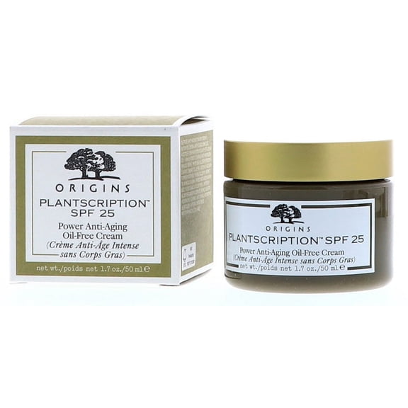 ORIGINS PLANTSCRIPTION ANTI AGING CREAM 1.7 OZ ORIGINS/PLANTSCRIPTION SPF 25 POWER ANTI-AGING OIL-FREE CREAM 1.7 OZ SPF 25 NORMAL, DRY, COMBINATION