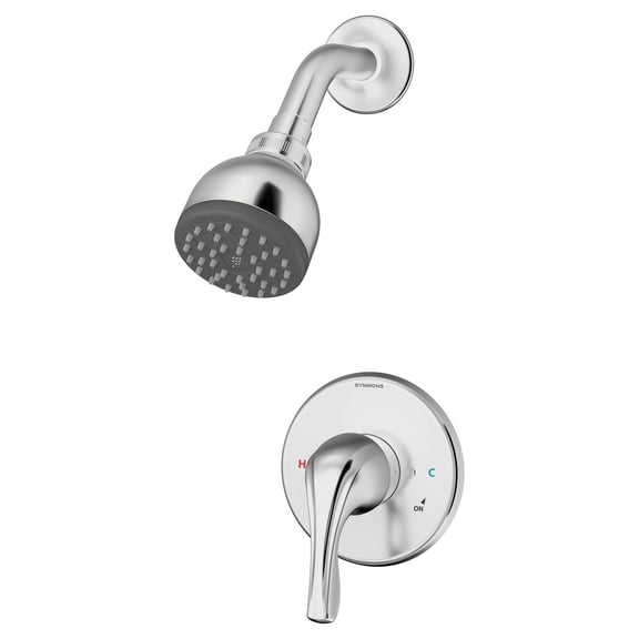 Origins Single Handle 1-Spray Shower Trim in Polished Chrome - 1.5 GPM (Valve Not Included)