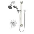 thumbnail image 1 of Origins Single-Handle 1-Spray Shower Trim with Hand Shower in Polished Chrome - 1.5 GPM (Valve Not Included), 1 of 5