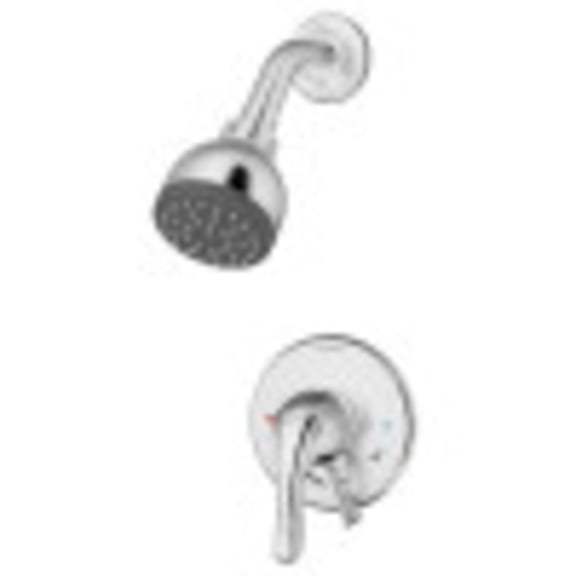 Origins Single Handle 1-Spray Shower Trim with Secondary Volume Control in Polished Chrome - 1.5 GPM (Valve Not Included)