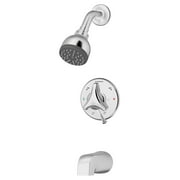 Origins Single Handle 1-Spray Tub/Shower System with VersaFlex™ Integral Diverter and EasyService™ Stops in Polished Chrome (Valve Included)