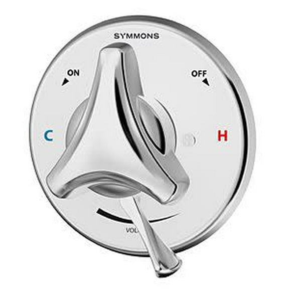 Origins Single Tri-Star Handle Shower Valve with Integral Volume Control in Chrome