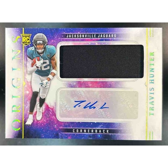 Origins Travis Hunter #RJJ-THR Rookie Jumbo Jersey Autograph