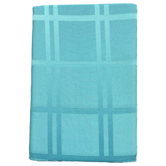 Origins Turquoise Microfiber Tablecloth 90 inch Round