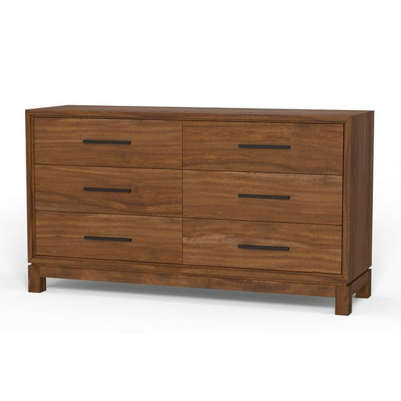 Origins by Alpine 6 Drawer Nova Dresser in Honey Maple (Brown)