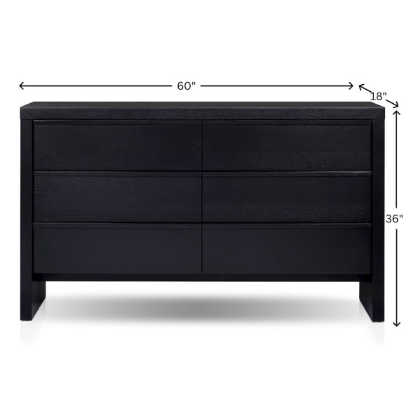 Origins by Alpine Contemporary Flo Dresser, Black