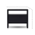 thumbnail image 1 of Origins by Alpine Contemporary Flo Nightstand, Black, 1 of 6