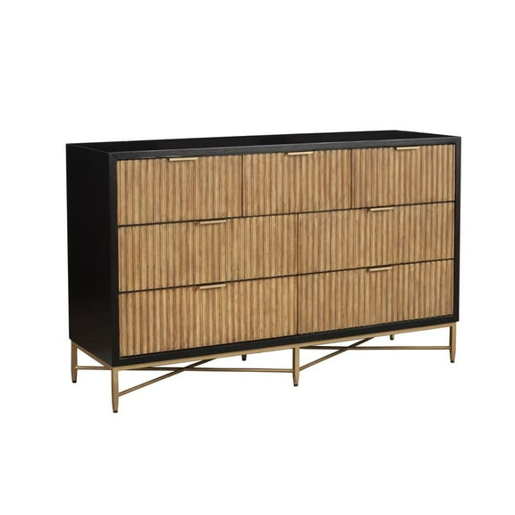 Origins by Alpine Larsen 7 Drawer Dresser in Black