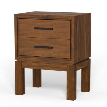 Origins by Alpine Nova 2 Drawer Nightstand in Honey Maple (Brown)