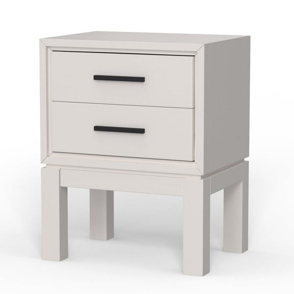 Origins by Alpine Nova 2 Drawer Nightstand in White