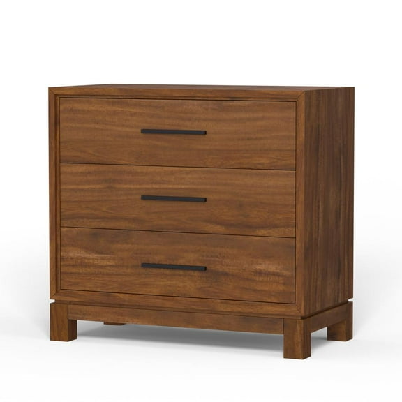 Origins by Alpine Nova 3 Drawer Small Chest in Honey Maple (Brown)