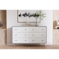 thumbnail image 1 of Origins by Alpine Saige Wood 6 Drawer Dresser in Weathered White-Gray, 1 of 5