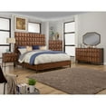 thumbnail image 1 of Origins by Alpine Trig Wood 6 Drawer Dresser in Antique Brown, 1 of 4