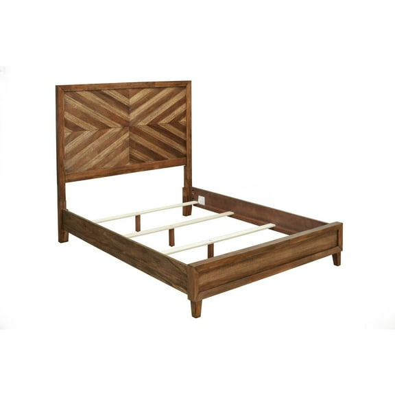 Origins by Alpine Trinidad Full Wood Bed in Toffee (Brown)
