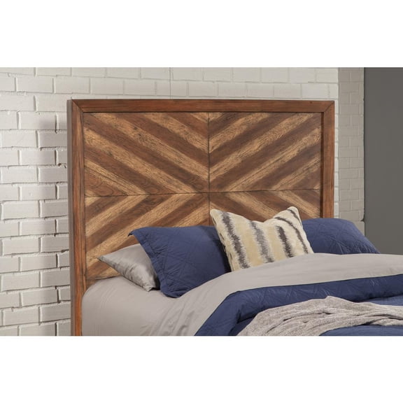 Origins by Alpine Trinidad Queen Wood Headboard in Toffee (Brown)