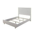 thumbnail image 1 of Origins by Alpine White Pearl California King Wood Panel Bed in White, 1 of 7