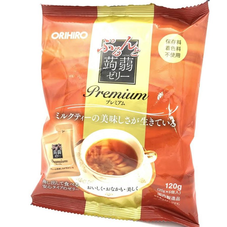 Orihiro Konjac Jelly Premium Milk Tea 120g/(20gX6pc
