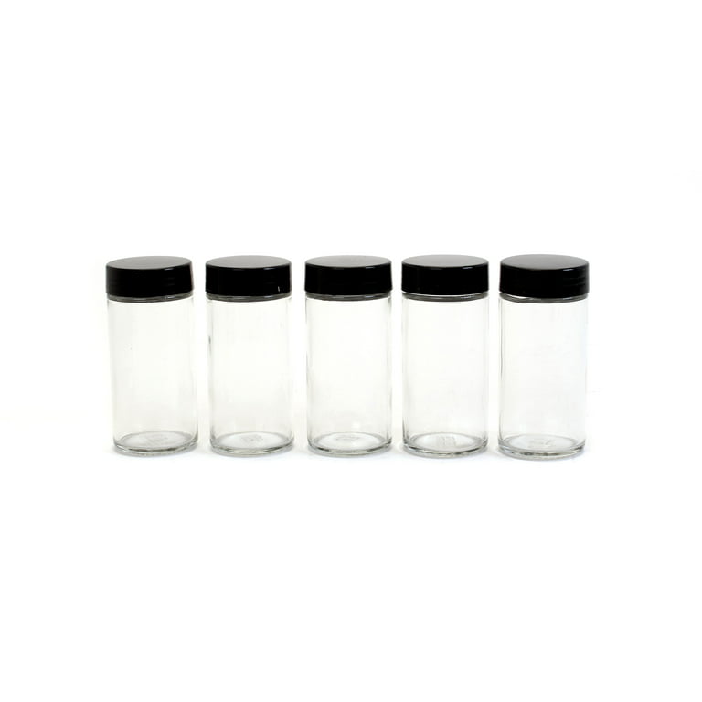 The Container Store Glass Spice Jar - Matte Black - 3 oz