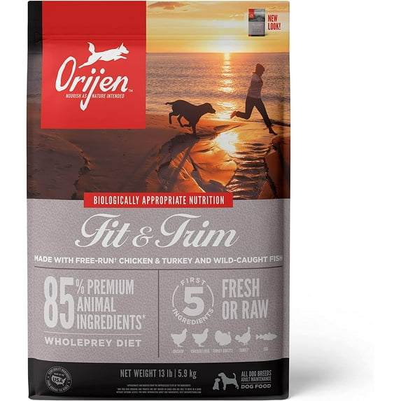 Orijen Fit & Trim Biologically Appropriate Grain-Free Dry Dog Food, 13lb