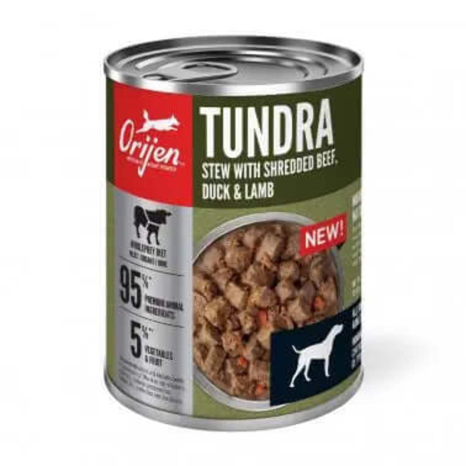 Orijen® Tundra Recipe Stew with Shredded Beef Duck Lamb Dog Food 12.8oz ...