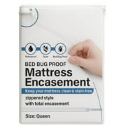 Orimono Elegance Waterproof Mattress Encasement – Queen Size – Zippered, Breathable, Bed Bug Proof Cover- 15" Inch Deep