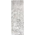 thumbnail image 1 of Orin Modern Metallic Fluid Rug, Silver/Ivory Bone, 2ft-10in x 7ft-10in, Runner, 1 of 7
