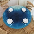 thumbnail image 1 of Orinice Abstract Painting Round Table Cover Stain Resistant Washable Indoor Outdoor Tablecloth Kitchen Dining Wedding Parties Picnic Farmhouse 100% Polyester Fiber 31-35, 1 of 8