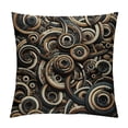 thumbnail image 1 of Orinice  Abstract Throw Pillow Cushion Cover, Animal Hide Pattern Monochrome Style Abstract Design Snake and Reptile Design, Decorative Square Accent Pillow Case,  White, 1 of 5
