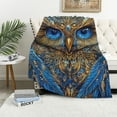 thumbnail image 1 of Orinice Aesthetic Owl Throw Blanket - Soft Plush, Lightweight, Warm, Fuzzy Anti-Pilling   Blanket for Couch, Bedroom, Travel, Bed - Perfect Comfy Gift for Kids and Adults  40x50in, 1 of 6
