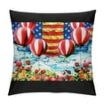 thumbnail image 1 of Orinice American Flag Balloons Americo Makk Graphic Decorative Throw Pillow Cover for Home Couch Living Room Bed Sofa - 1PC 20x20in, 1 of 5