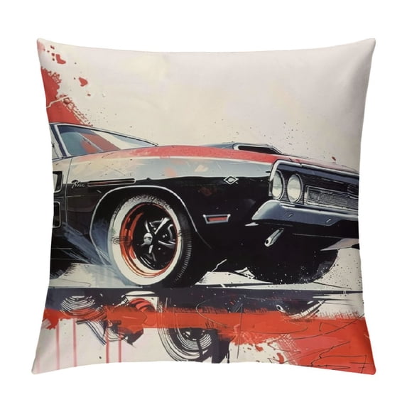 Orinice American Scene Painting Graphic Decorative Pillow Cover for Home 22x22in