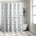 thumbnail image 1 of Orinice  Anchor Shower Curtain, Retro Tattoo Style Hand Drawn Style Nautical Pattern Hipster Retro Art Design, Cloth Fabric Bathroom Decor Set with Hooks,  69x72, 1 of 7
