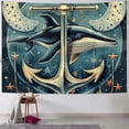thumbnail image 1 of Orinice Anchor Whale Starfish Tapestry Wall Hanging Unique Style Graphic Tapestries Home Wall Decor Art for Living Room Bedroom Apartment Farmhouse Dorm 40x60inch, 1 of 6