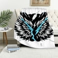 thumbnail image 1 of Orinice Angel Wings Lightning Bolts Warm Lightweight Blanket Soft Fleece Blankets All Seasons Throw Blanket for Bed Couch Sofa Office Decor Multiple Sizes 40x50in, 1 of 6