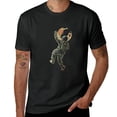 thumbnail image 1 of Orinice Astronaut Space Art T-Shirt Men's Novelty Casual Letter Graphic Crewneck Half Sleeve Tee Top Vintage T Shirt XS, 1 of 3