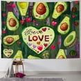 thumbnail image 1 of Orinice Avocado Hearts Love Tapestry Wall Hanging Unique Style Graphic Tapestries Home Wall Decor Art for Living Room Bedroom Apartment Farmhouse Dorm 40x30inch, 1 of 6