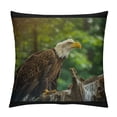 thumbnail image 1 of Orinice Bald Eagle Forest Graphic Decorative Cushion Throw Pillow Cover for Home Living Room Sofa - High-quality Square 1PC 24x24in, 1 of 5