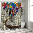 thumbnail image 1 of Orinice Balloons Bathroom Decor Set Colorful Luxurious Graphic Polyester Fabric Shower Curtain with Hooks for Home Bathroom Decoration 69x72, 1 of 7