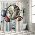 thumbnail image 1 of Orinice Balloons Bathroom Decor Set Luxurious Graphic Print Polyester Fabric Fashion Shower Curtain with Hooks Chic Modern Home Bathtubs Bathroom Decoration 36x72, 1 of 7