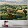 thumbnail image 1 of Orinice Barn River Tapestry Wall Hanging Unique Style Graphic Tapestries for Home Decor in Living Room Bedroom Dorm Apartment Farmhouse 40x30inch, 1 of 6